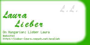 laura lieber business card